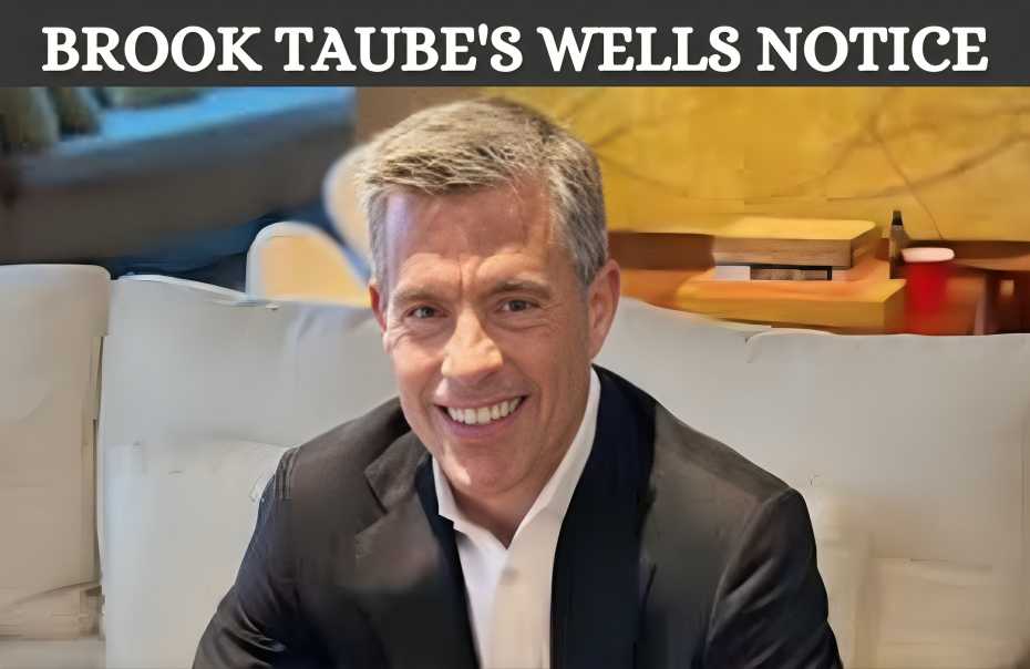 Brook Taube's Wells Notice