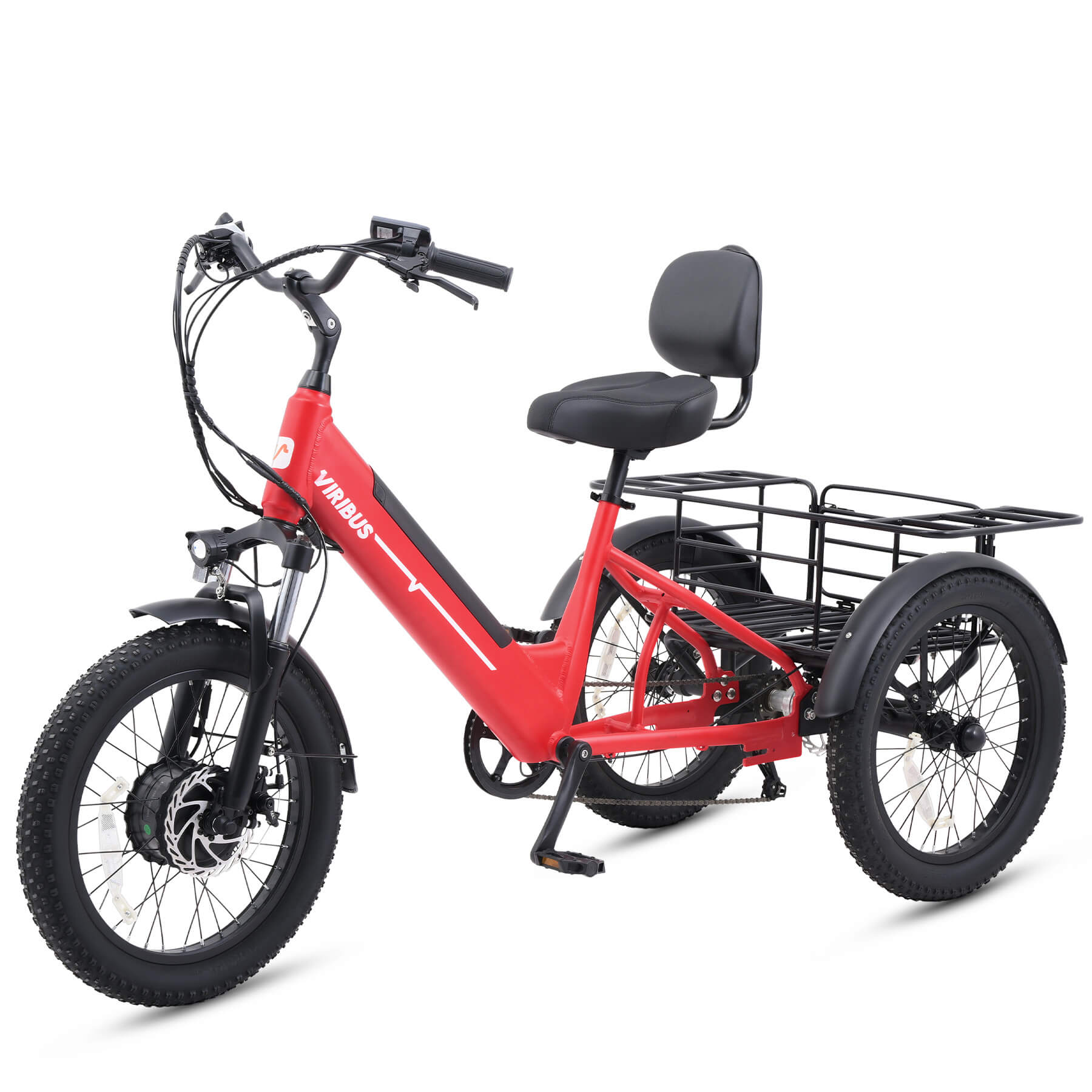 The Perfect Blend of Comfort and Safety - Viribus SC5 Fat Tire Electric Tricycle