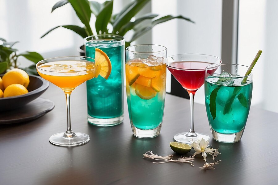 cocktail glasses